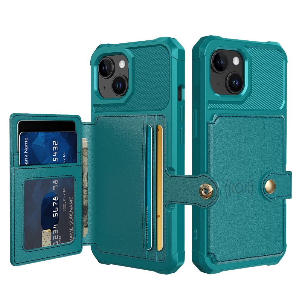 Tough Multi-slot Case iPhone 15 grønn