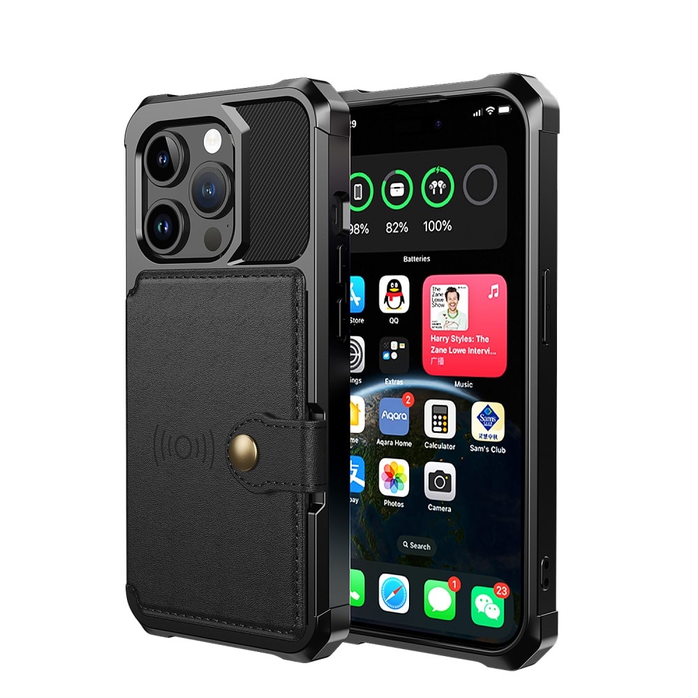 Tough Multi-slot Case iPhone 15 Pro svart