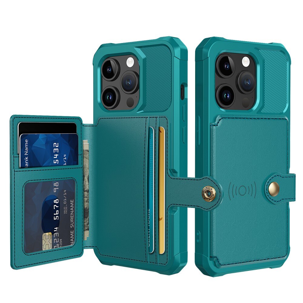 Tough Multi-slot Deksel iPhone 15 Pro Grønn