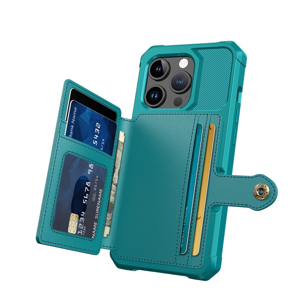 Tough Multi-slot Deksel iPhone 15 Pro Grønn