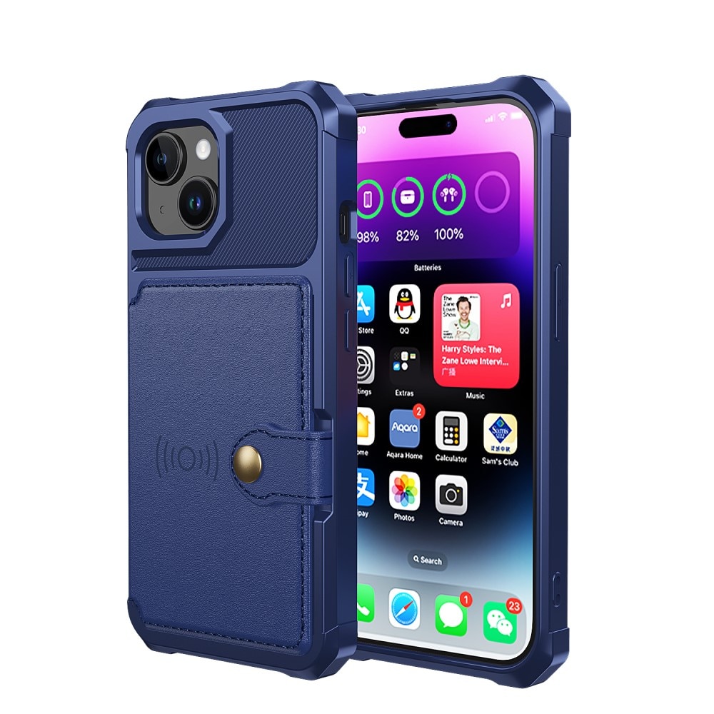 Tough Multi-slot Case iPhone 15 Plus blå