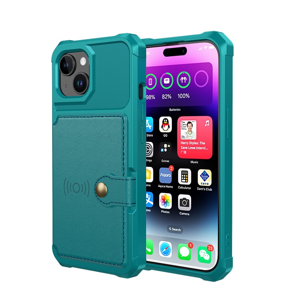 Tough Multi-slot Case iPhone 15 Plus grønn
