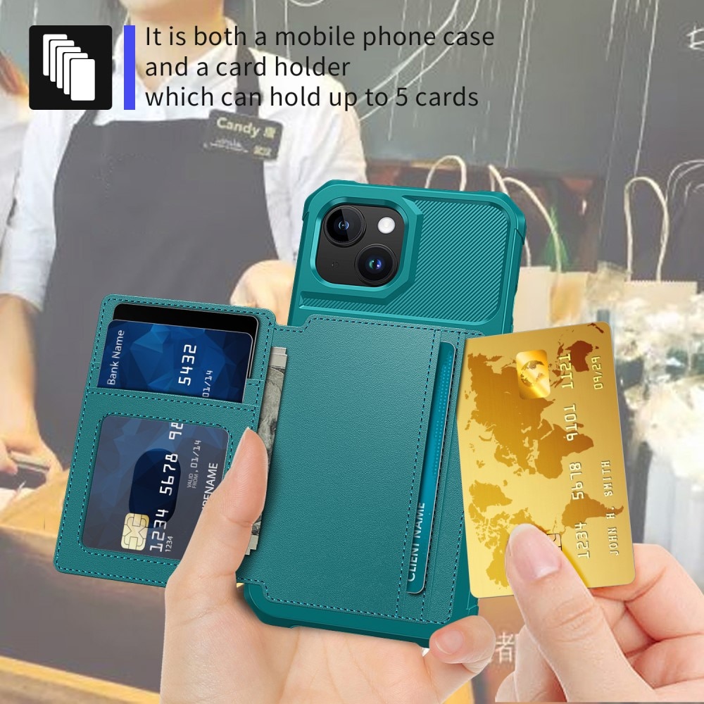 Tough Multi-slot Case iPhone 15 Plus grønn