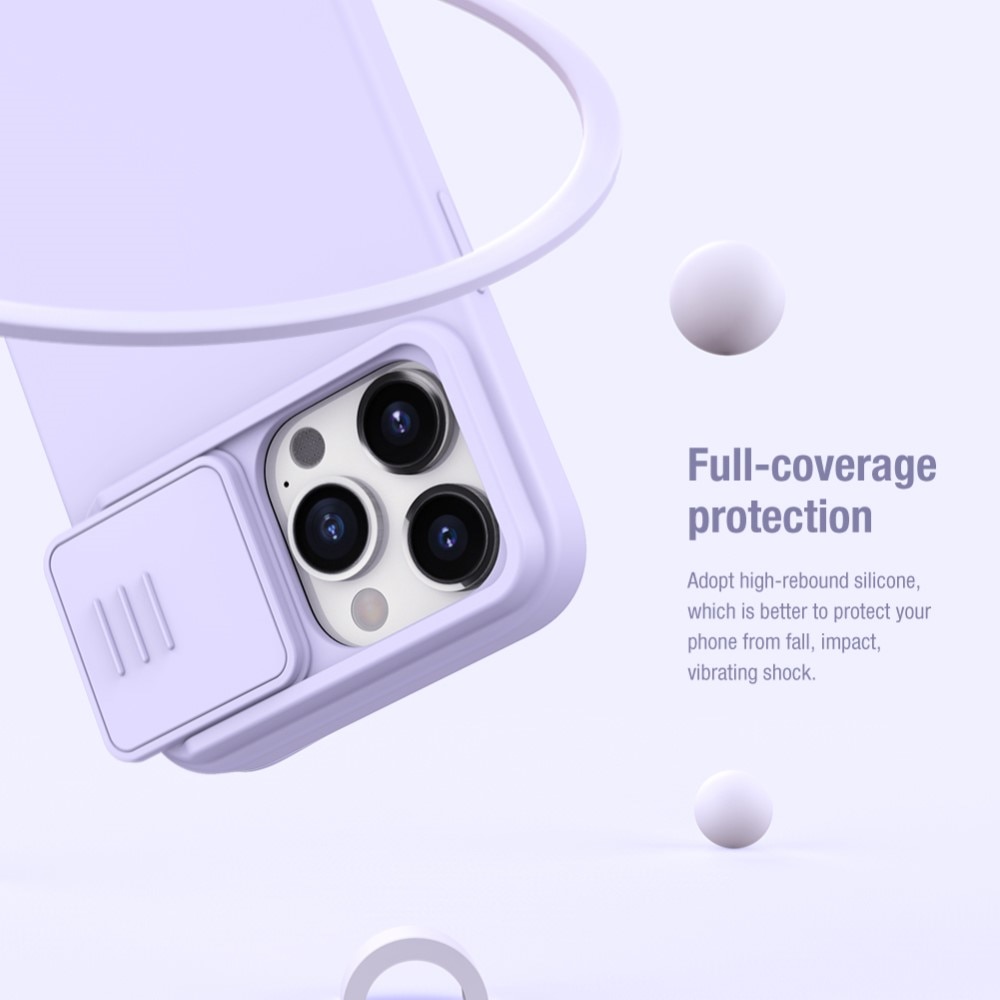 Soft CamShield Deksel iPhone 15 Pro lilla