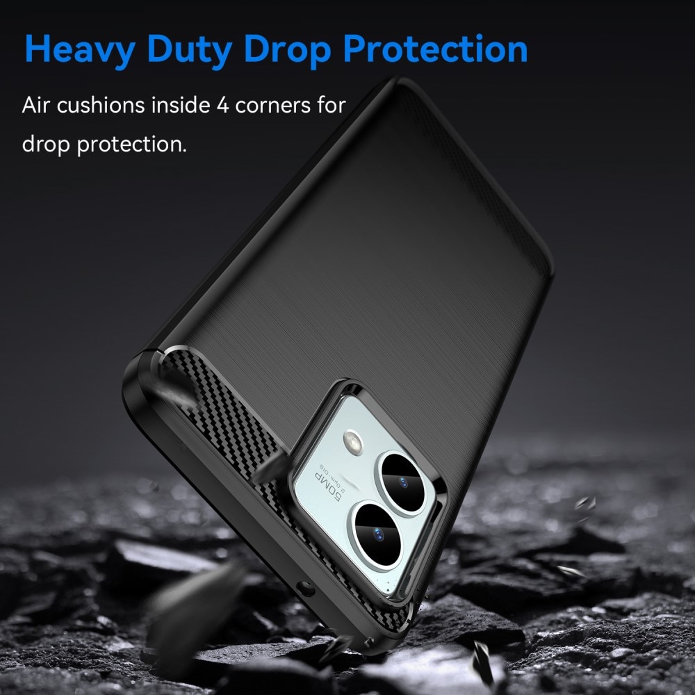 Motorola Moto G84 Deksel TPU Brushed Svart