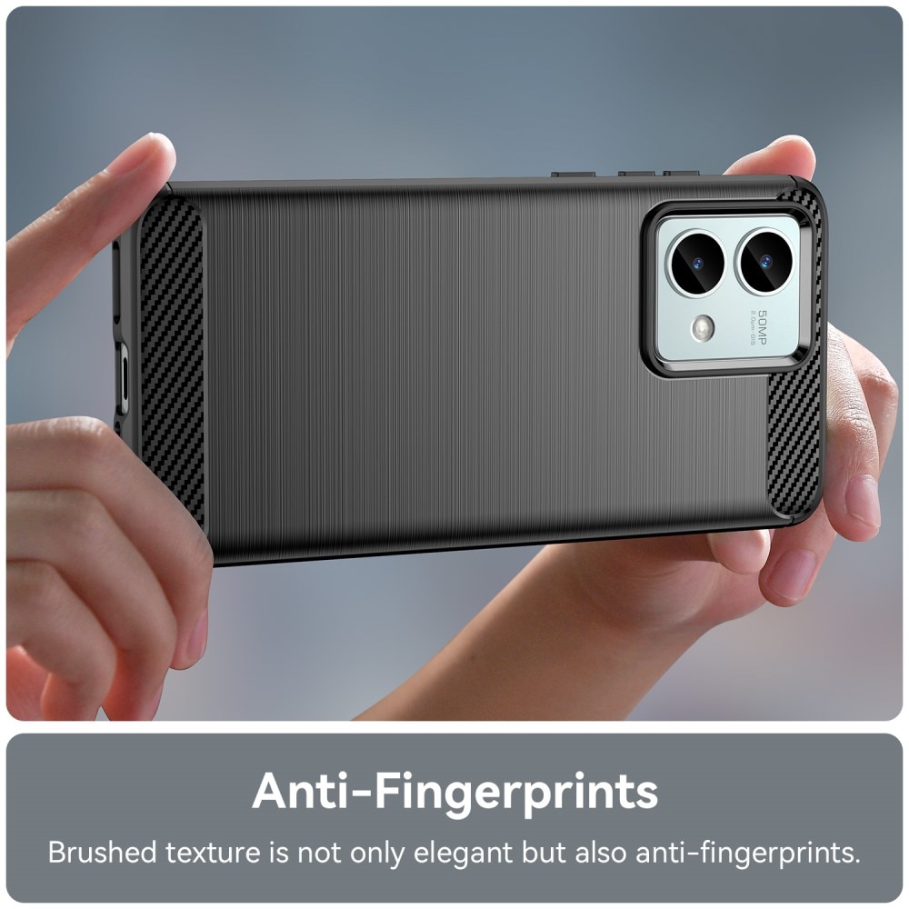 Motorola Moto G84 Deksel TPU Brushed Svart