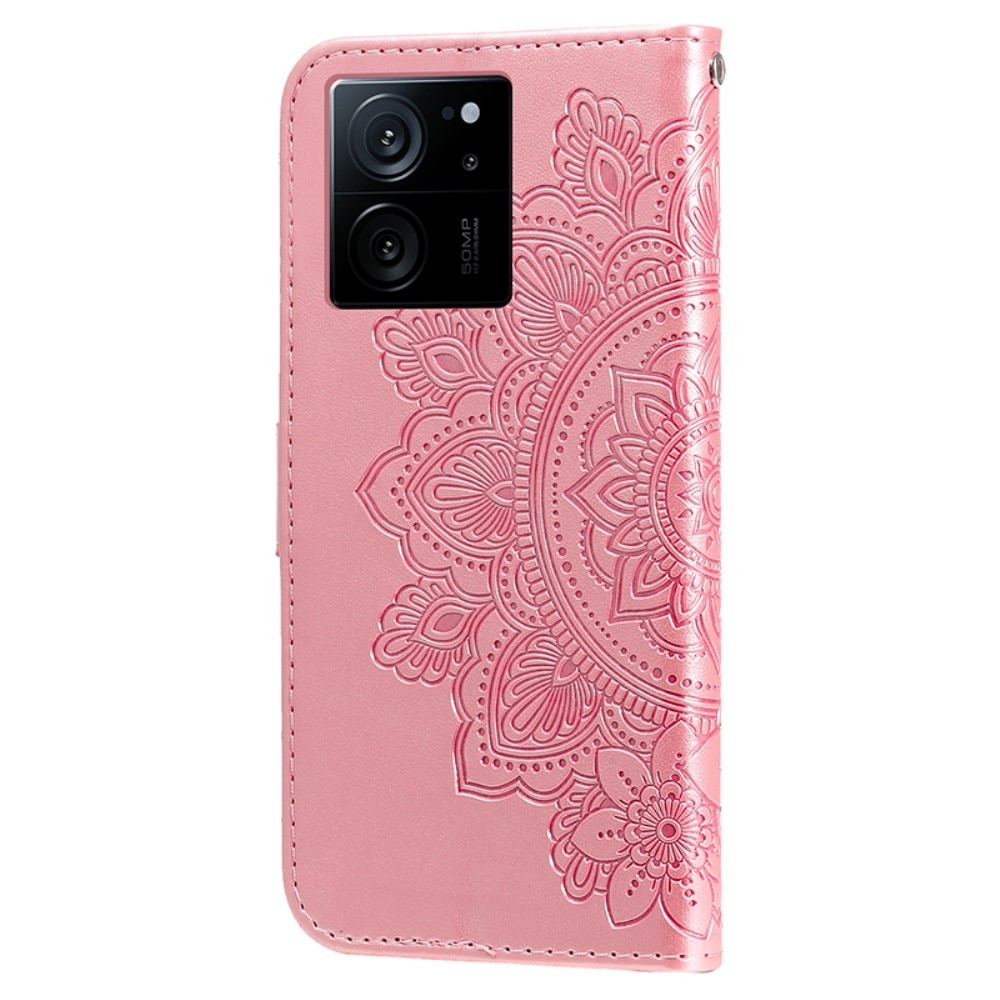 Lærveske Mandala Xiaomi 13T Pro rosa