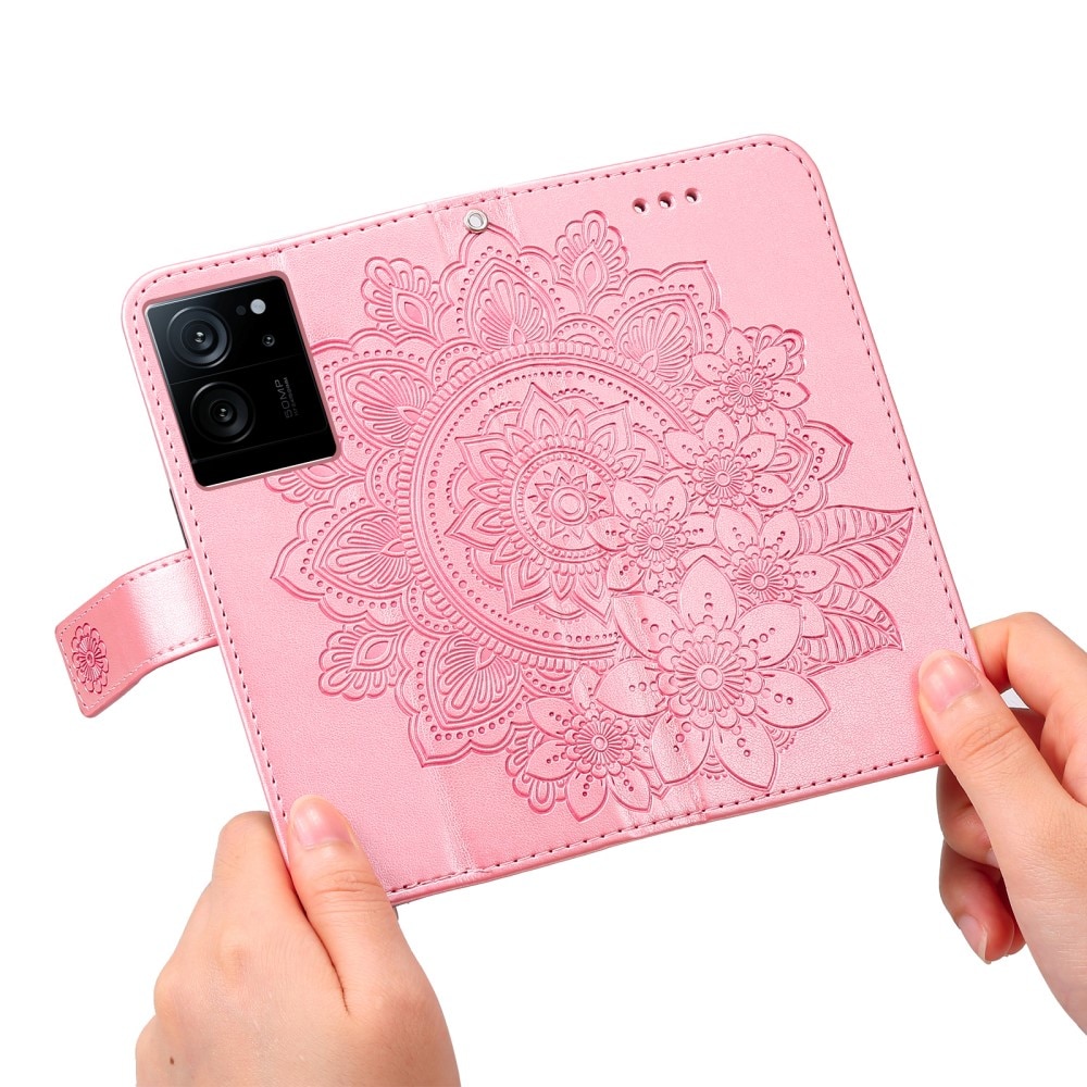 Lærveske Mandala Xiaomi 13T Pro rosa