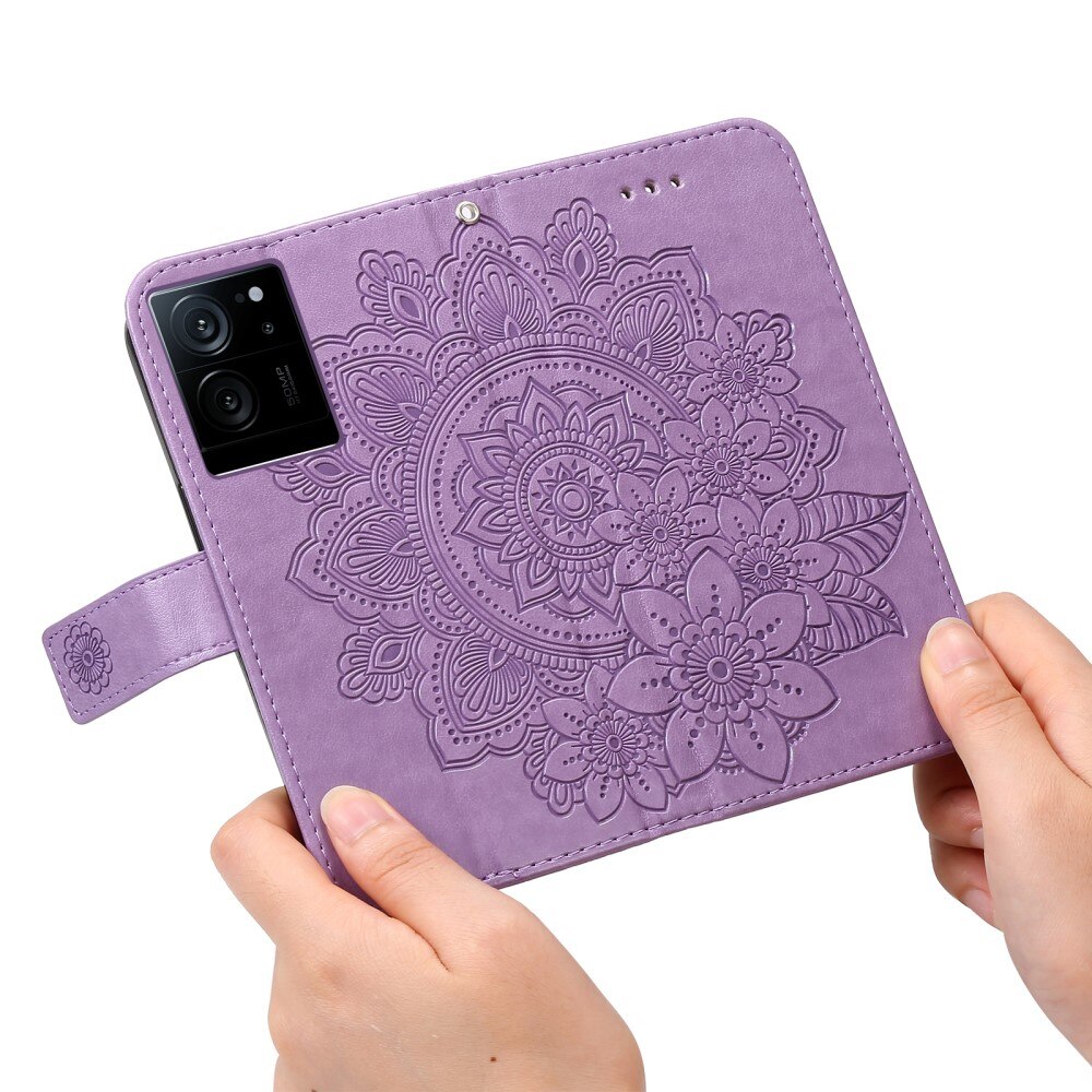 Lærveske Mandala Xiaomi 13T Pro lilla