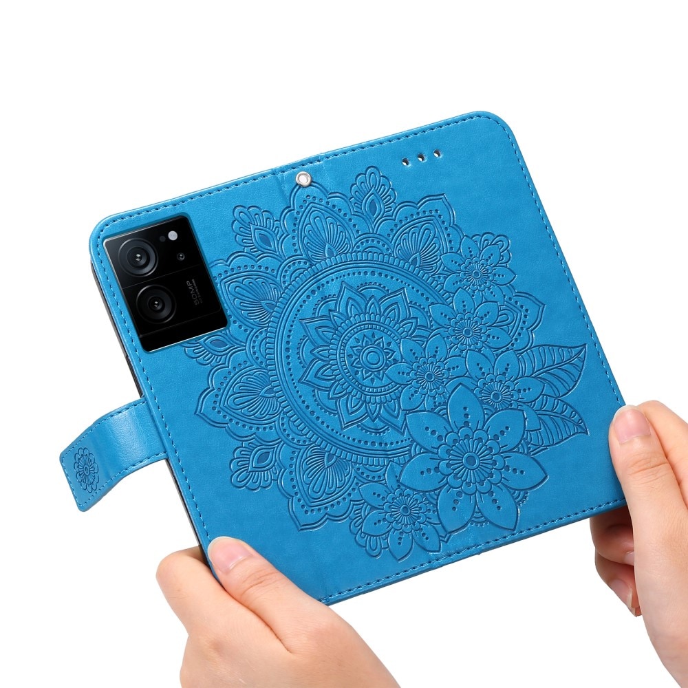 Lærveske Mandala Xiaomi 13T Pro blå