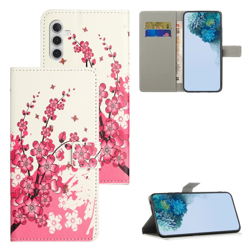 Mobilveske Samsung Galaxy A15 kirsebærblomster