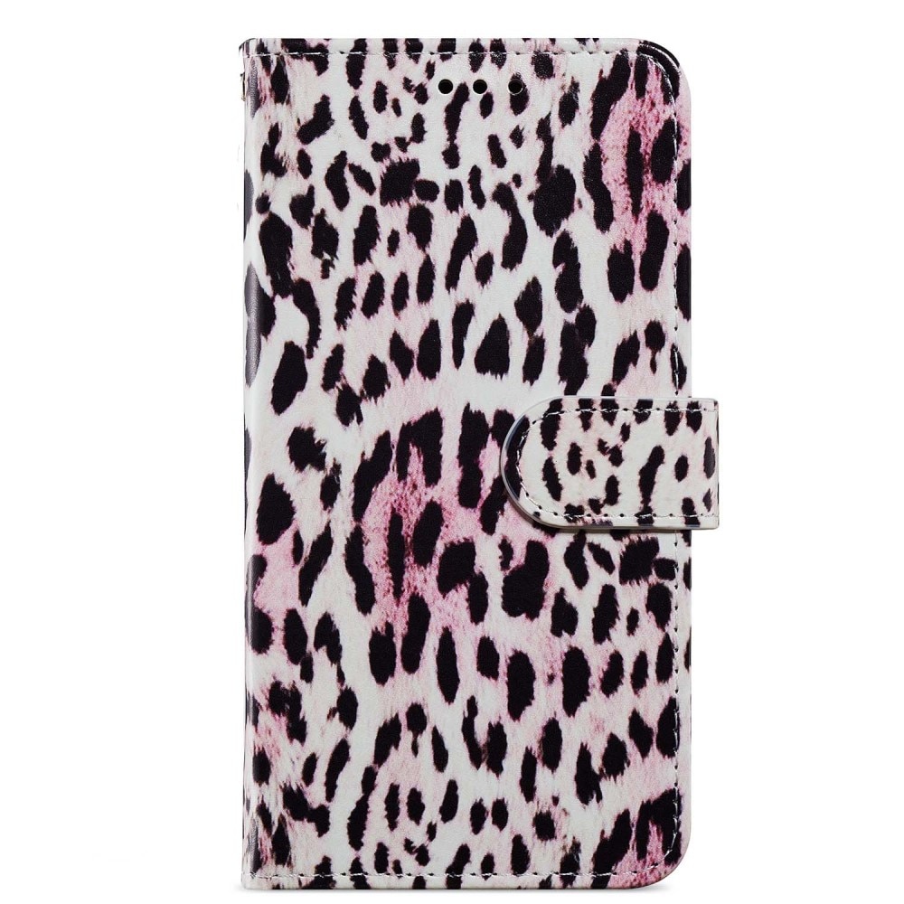 Mobilveske Samsung Galaxy A15 rosa leopard