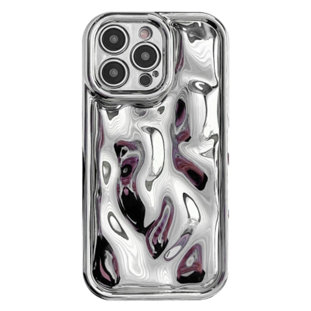 Wavy Deksel TPU iPhone 15 Pro sølv