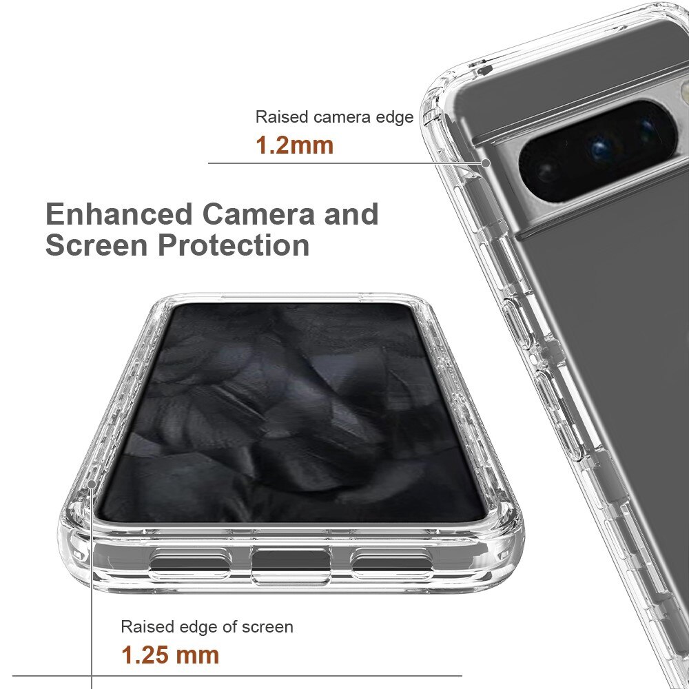 Full Cover Deksel Google Pixel 8 Pro Gjennomsiktig
