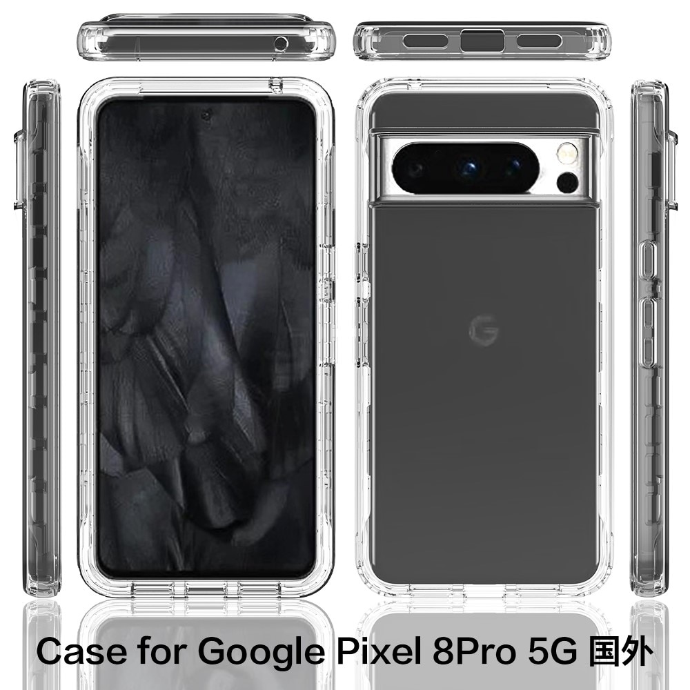 Full Protection Case Google Pixel 8 Pro gjennomsiktig