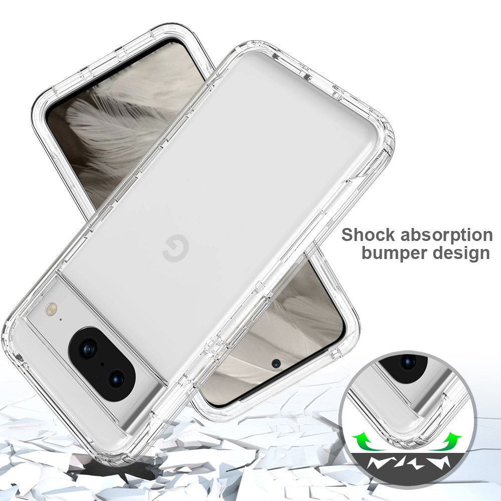 Full Protection Case Google Pixel 8 gjennomsiktig