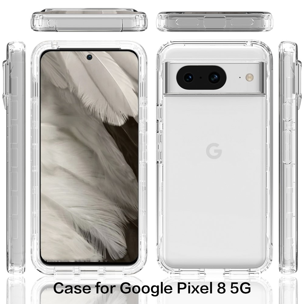 Full Protection Case Google Pixel 8 gjennomsiktig
