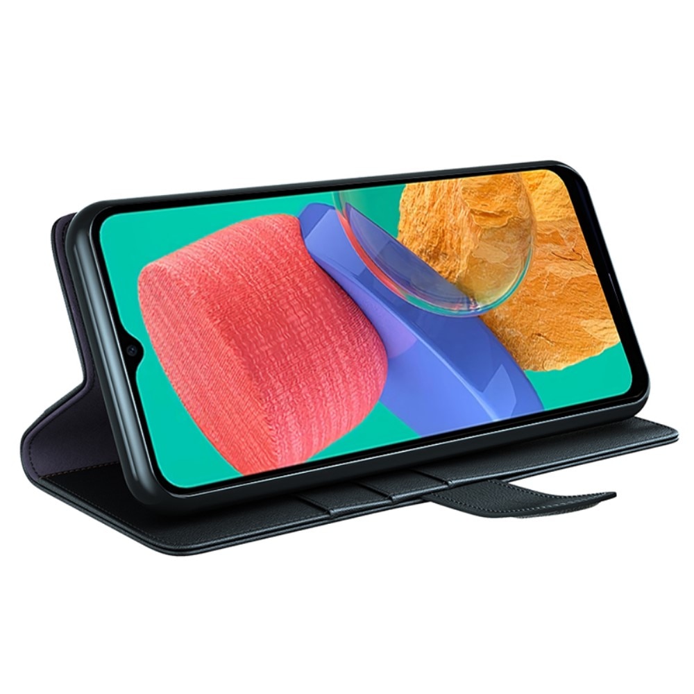 Ekte Lærveske Motorola Moto G54 Svart