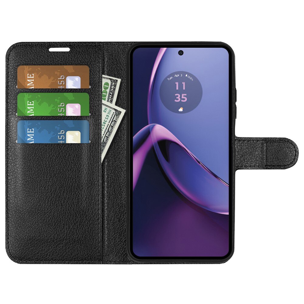 Mobilveske Motorola Moto G84 Svart
