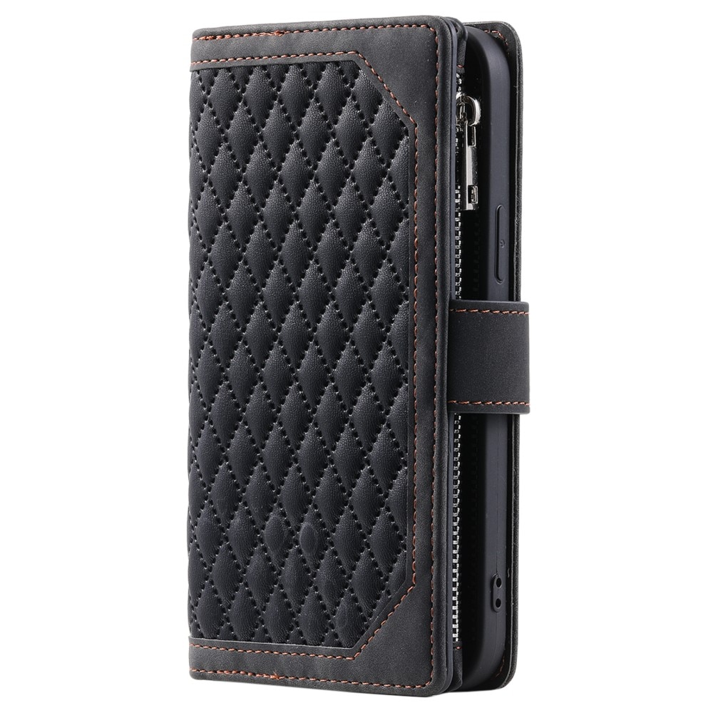 Lommebokveske Samsung Galaxy S24 Quilted svart