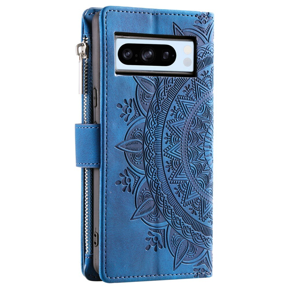 Lommebokveske Google Pixel 8 Pro Mandala blå