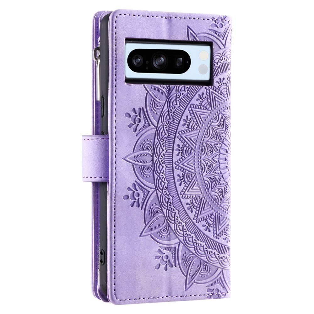 Lommebokveske Google Pixel 8 Pro Mandala lilla