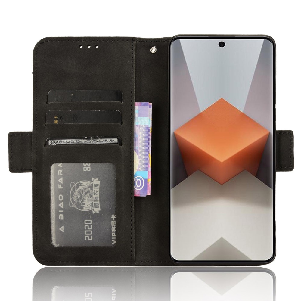 Multi Lommebokdeksel Xiaomi Redmi Note 13 Pro Plus svart