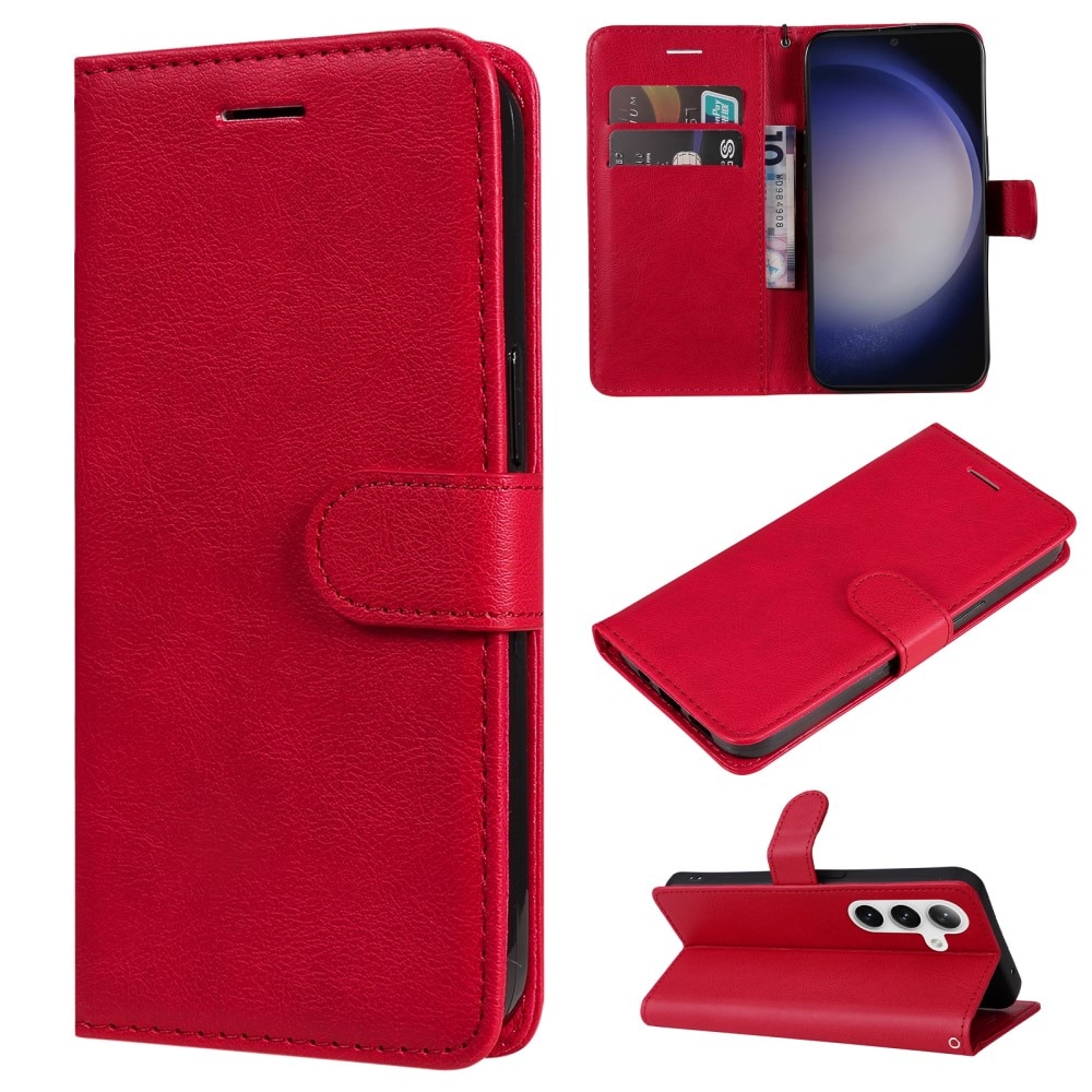 Lommebokdeksel Samsung Galaxy S24 rød