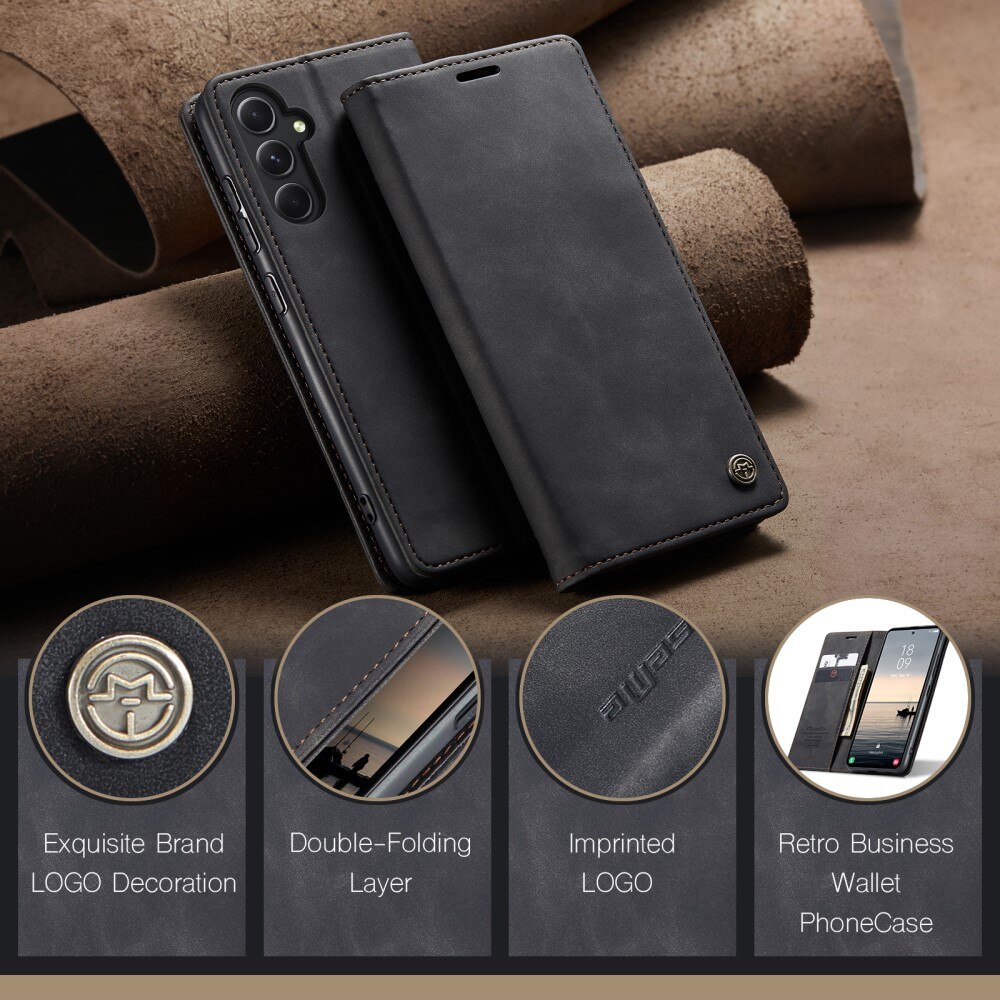 Slim Lommebokveske Samsung Galaxy S23 FE Svart