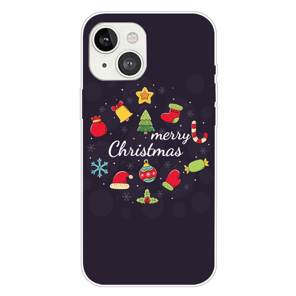 TPU Deksel med Julemotiv iPhone 15 - Merry Christmas