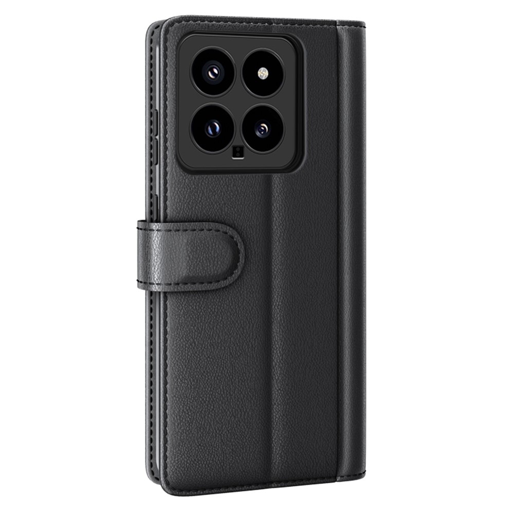 Ekte Lærveske Xiaomi 14 Svart