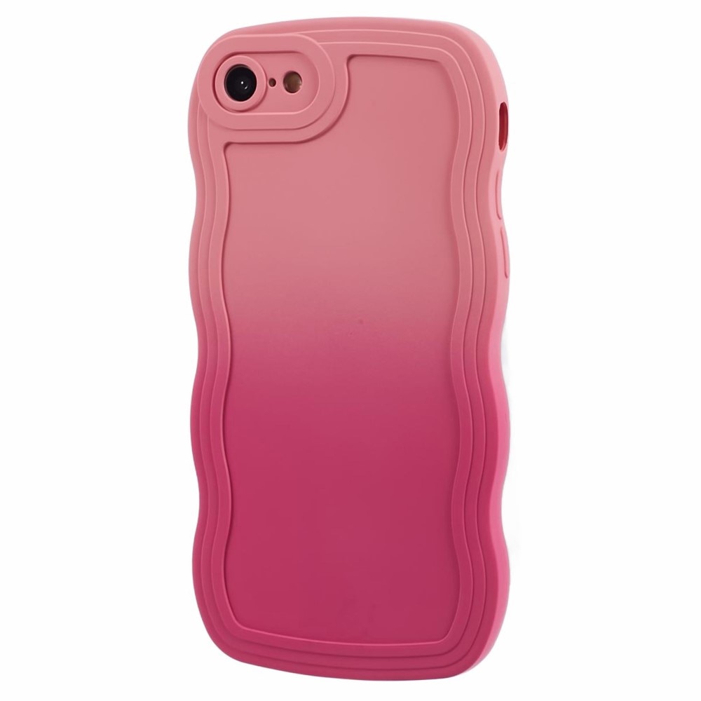 Wavy Edge Deksel iPhone 7/8/SE rosa ombre