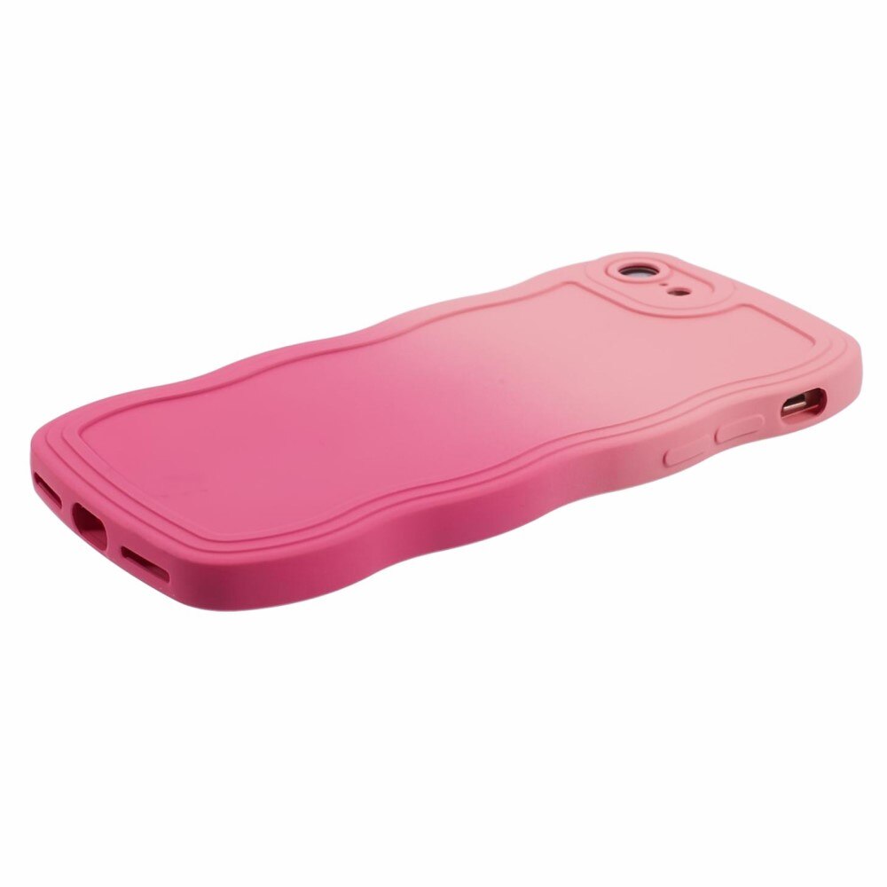 Wavy Edge Deksel iPhone SE (2020) rosa ombre