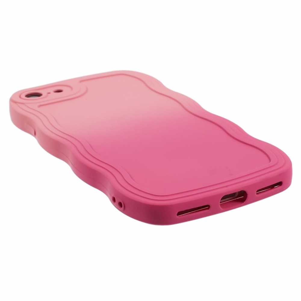 Wavy Edge Deksel iPhone SE (2022) rosa ombre