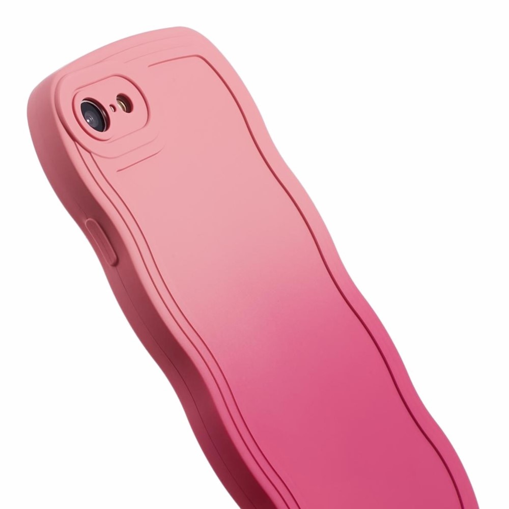 Wavy Edge Deksel iPhone SE (2020) rosa ombre