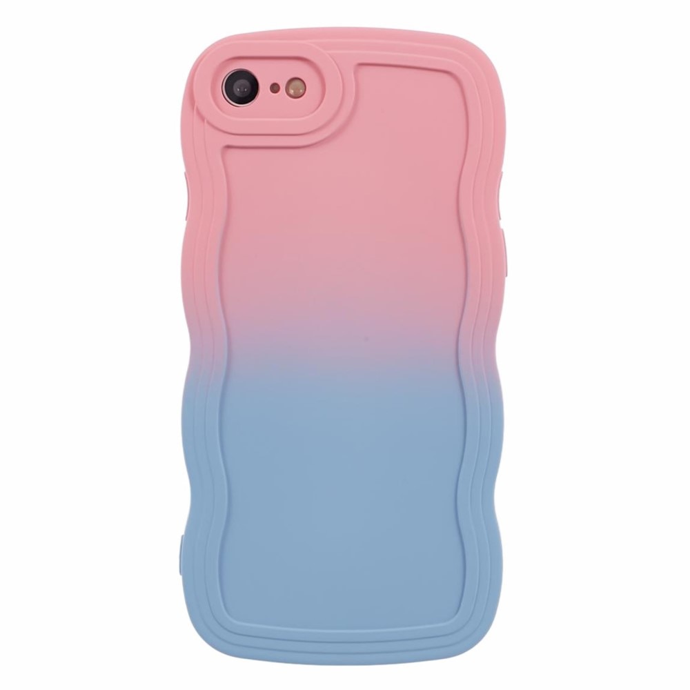 Wavy Edge Deksel iPhone 7 rosa/blå ombre
