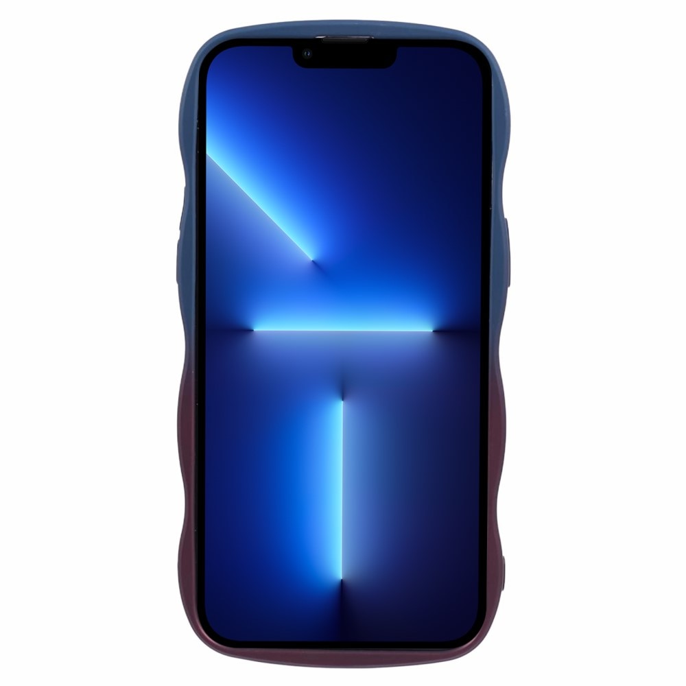 Wavy Edge Deksel iPhone 13 Pro Max blå/lilla ombre