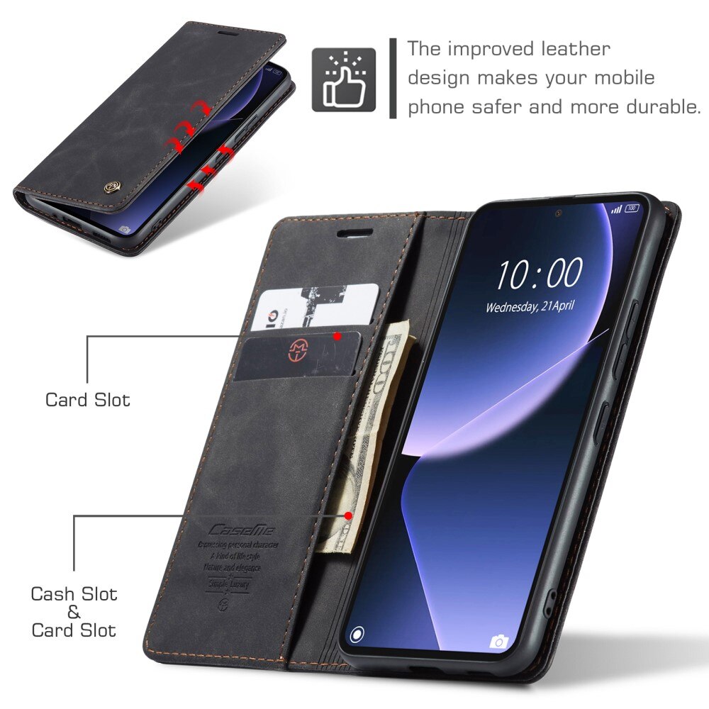 Slim Lommebokveske Xiaomi 13T Svart