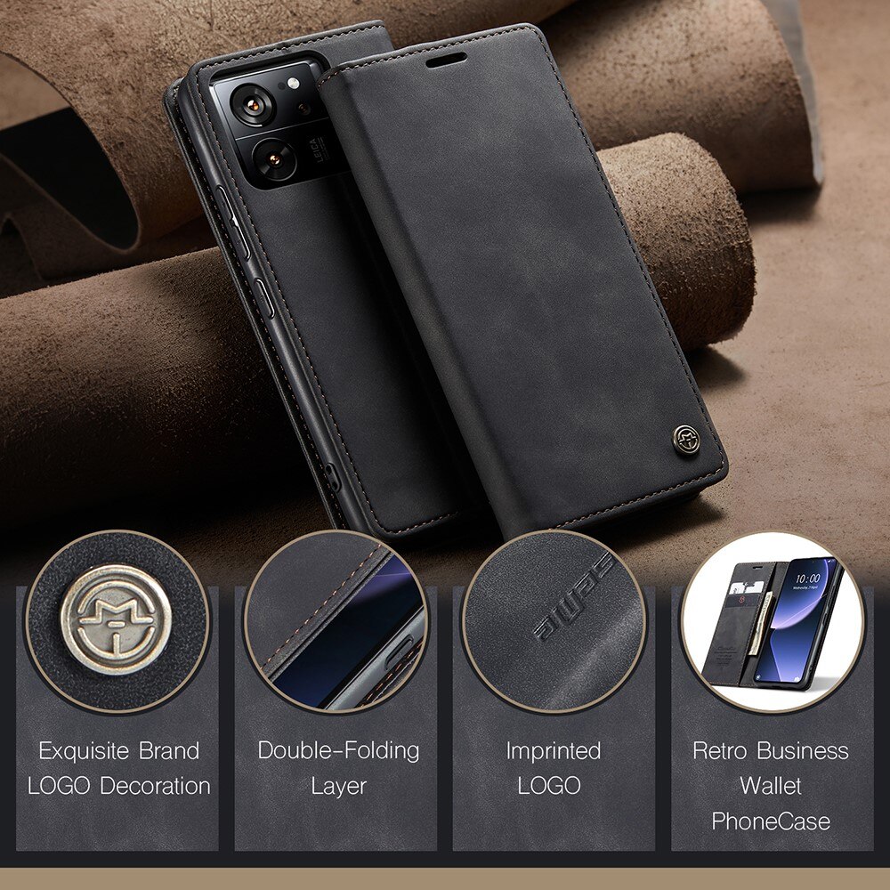 Slim Lommebokveske Xiaomi 13T Svart