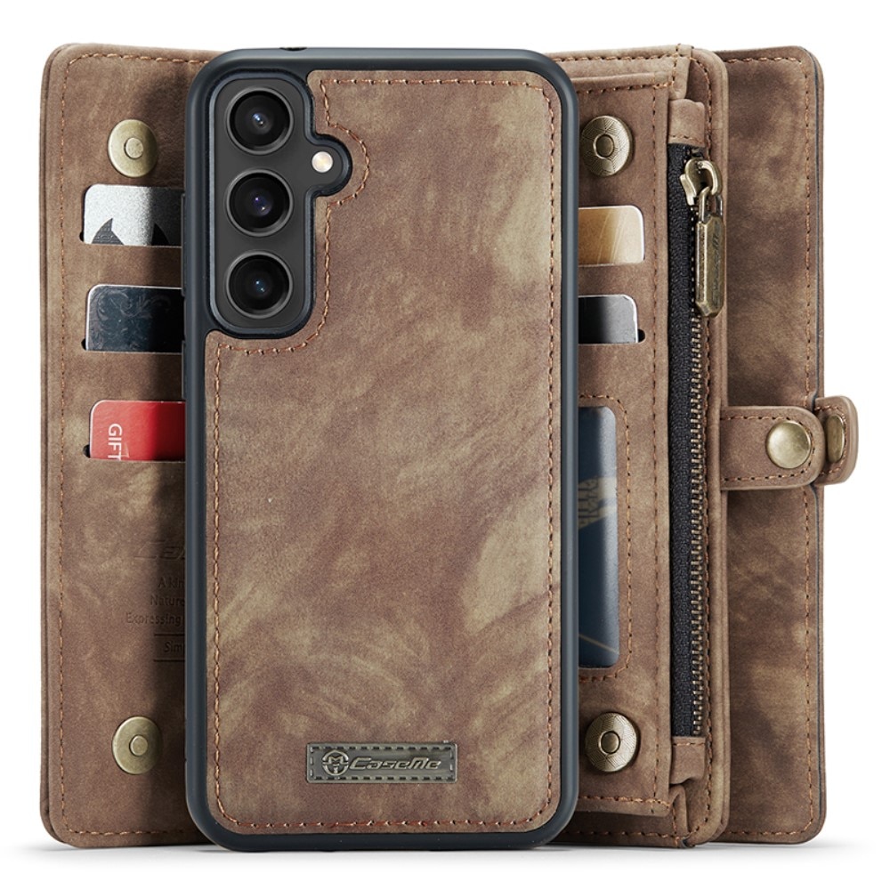 Multi-slot Lommeboksetui Samsung Galaxy S23 FE Brun