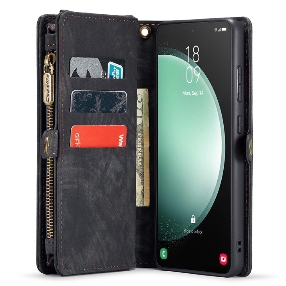 Multi-slot Lommeboksetui Samsung Galaxy S23 FE Grå