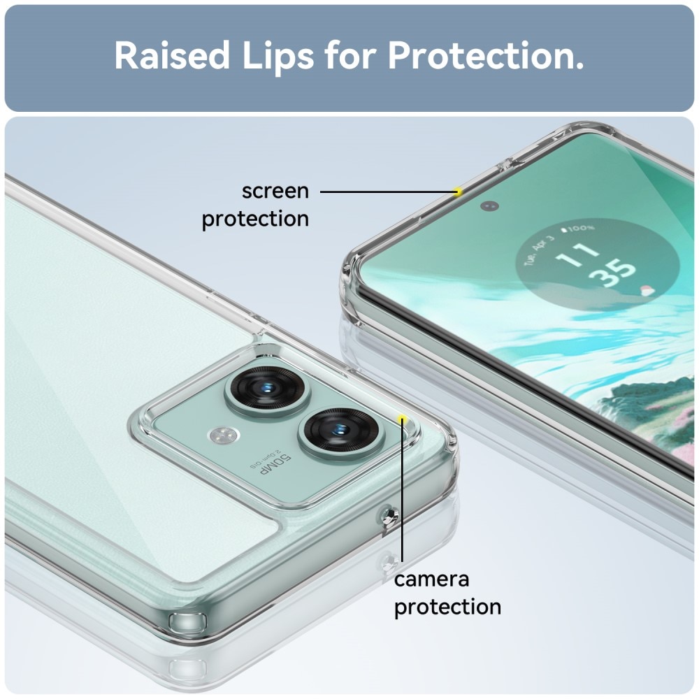 Crystal Hybrid Case Motorola Edge 40 Neo gjennomsiktig