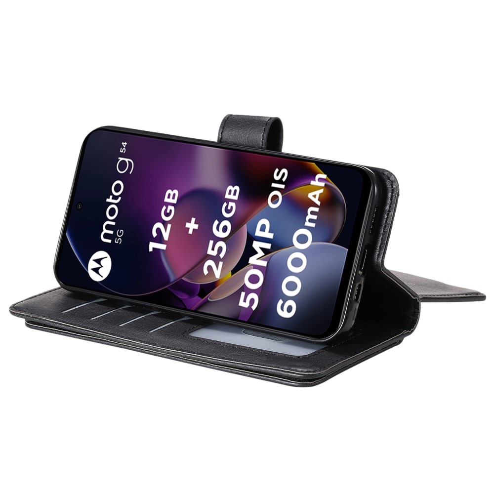 Lommeboketui Multi-slot Motorola Moto G54 svart