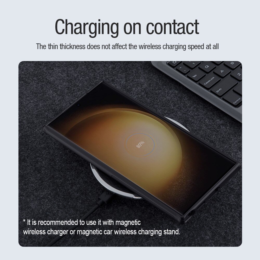 Frosted Shield MagSafe Samsung Galaxy S24 Ultra Svart