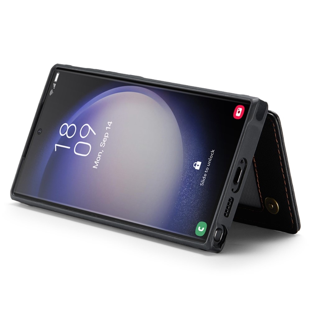 RFID blocking Lommebokdeksel Samsung Galaxy S23 Ultra svart