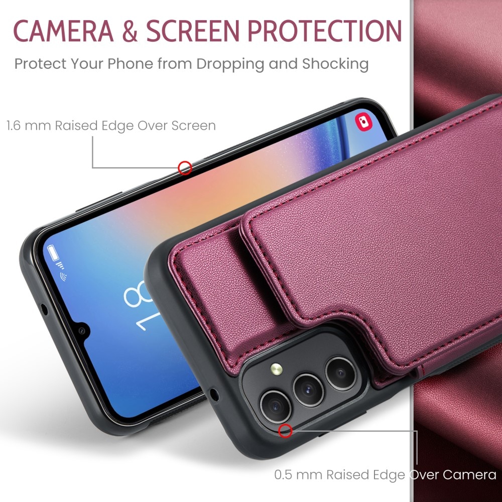 RFID blocking Lommebokdeksel Samsung Galaxy A54 rød