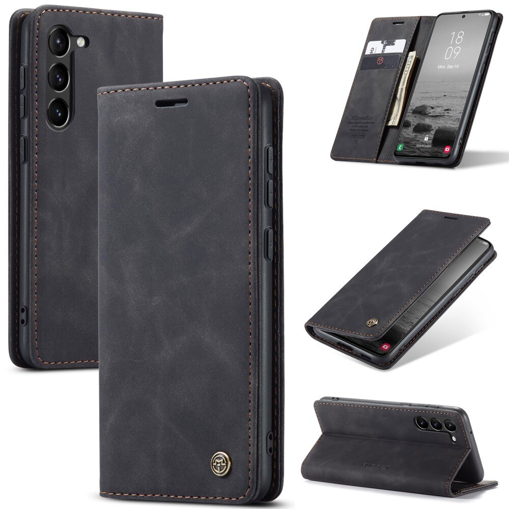 Slim Lommebokveske Samsung Galaxy S24 Plus Svart