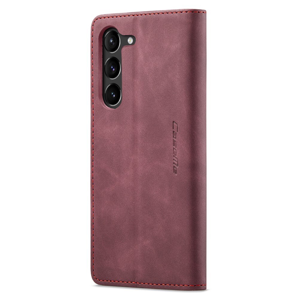 Slim Lommebokveske Samsung Galaxy S24 Plus Rød