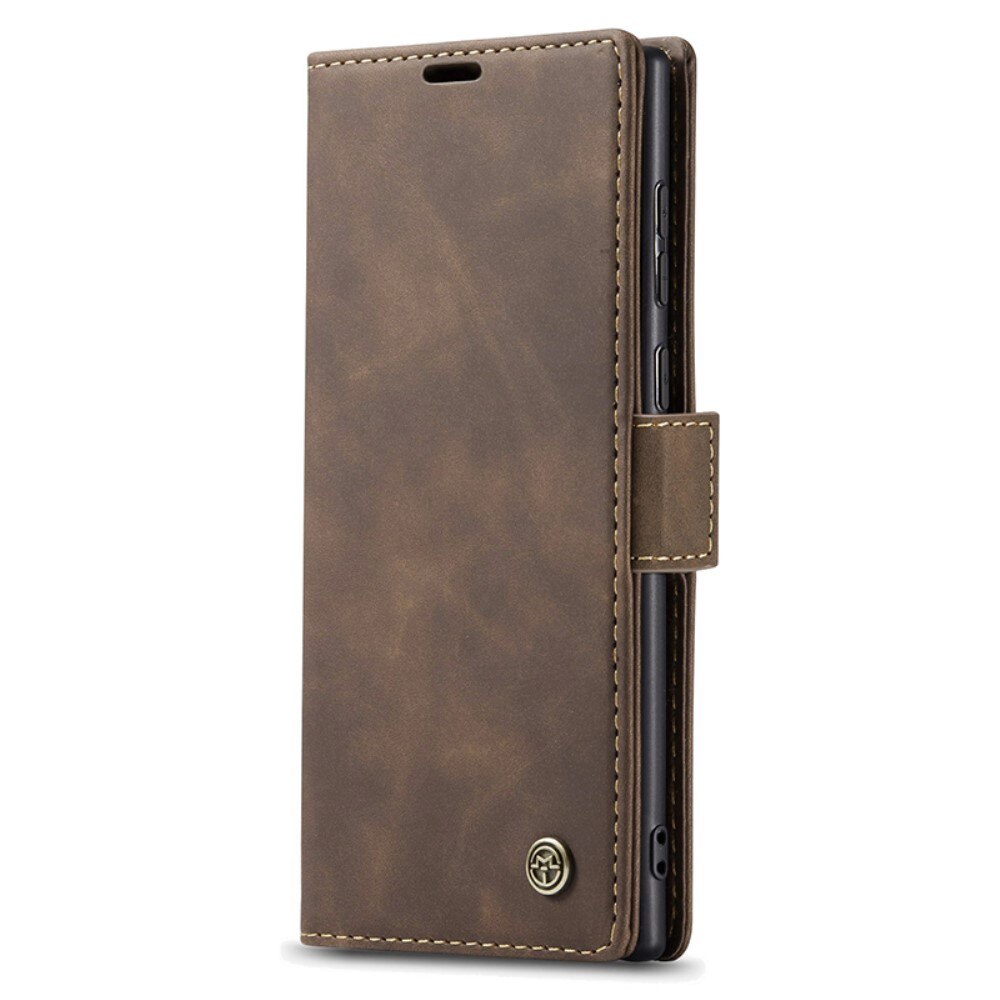 Slim Lommebokveske Samsung Galaxy S24 Ultra Brun