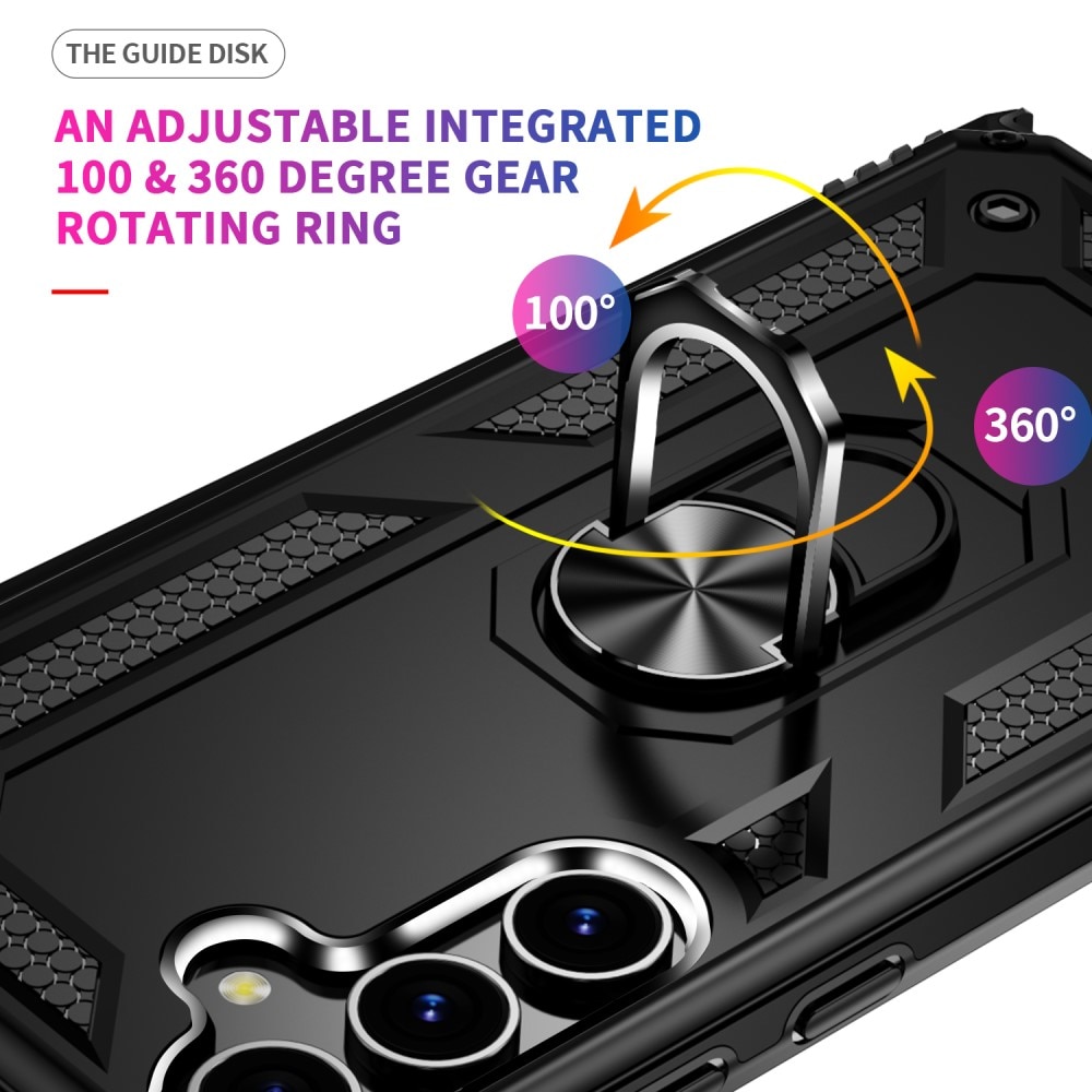 Hybriddeksel Tech Ring Samsung Galaxy S24 Plus svart